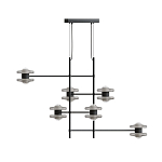 Каркасная люстра Balance варинант исполнения - 1 | Loft Concept в Костроме