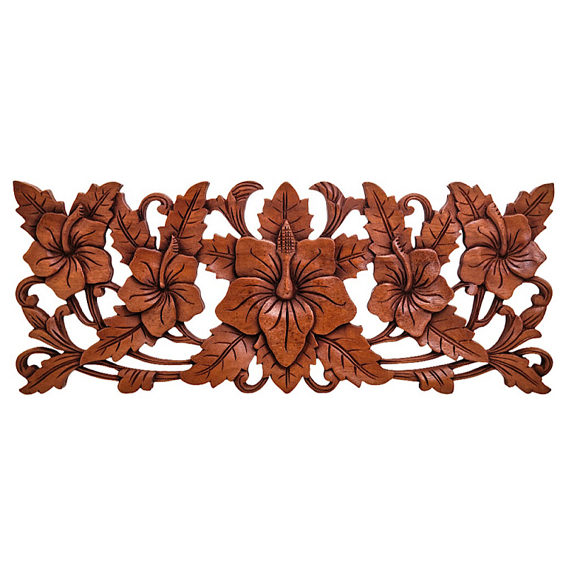 Панно из дерева цветы Celticflower  Panel With Trees Коричневый в Костроме | Loft Concept 