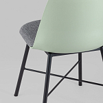 Стул из прочного пластика на металлическом основании Anora Green  варинант исполнения - 6 | Loft Concept в Костроме