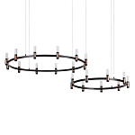 Люстра подвесная с цилиндрическими плафонами на двух круглых подвесах  Arnaut Light варинант исполнения - 1 | Loft Concept в Костроме