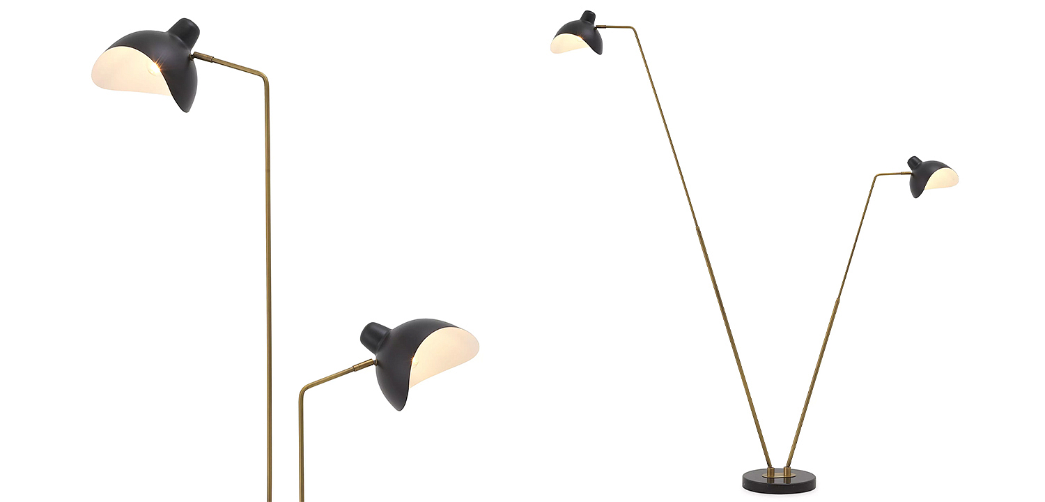 Торшер Eichholtz Floor Lamp Asta Double Торшер Eichholtz Floor Lamp Asta Double - Loft-Concept в Костроме