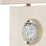 Настольная лампа из мрамора с тканевым прямоугольным абажуром Eternity варинант исполнения - 1 | Loft Concept в Костроме