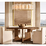 Люстра круглая Д150 см с абажуром из прямоугольных панелей Calling to Shine варинант исполнения - 2 | Loft Concept в Костроме