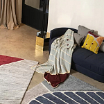 Чехол на подушку с рисунком горчичного цвета Elan Textured варинант исполнения - 1 | Loft Concept в Костроме