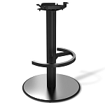 Барный стул вращающийся со спинкой и подлокотниками Douglas Rhombus Синий Велюр варинант исполнения - 3 | Loft Concept в Костроме