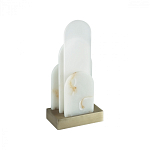 Настольная лампа с белыми вертикальными элементами Alabaster Totem   варинант исполнения - 4 | Loft Concept в Костроме