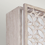 Бра прямоугольное в серебрянном цвете с ажурной решеткой Feiss варинант исполнения - 2 | Loft Concept в Костроме