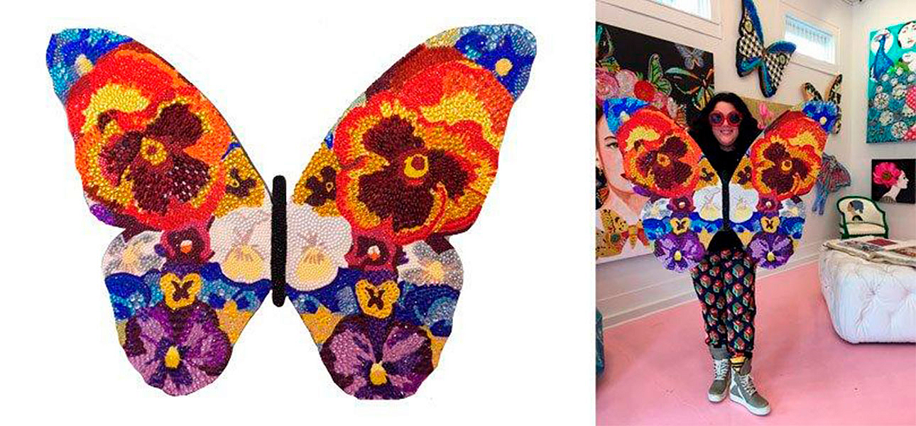 Картина “Pansy Bedazzled Butterfly Cut Out” Картина “Pansy Bedazzled Butterfly Cut Out” - Loft-Concept в Костроме