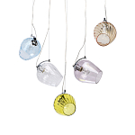 Люстра линейная с 5-ю разноцветными стеклянными плафонами Kaleido варинант исполнения - 1 | Loft Concept в Костроме