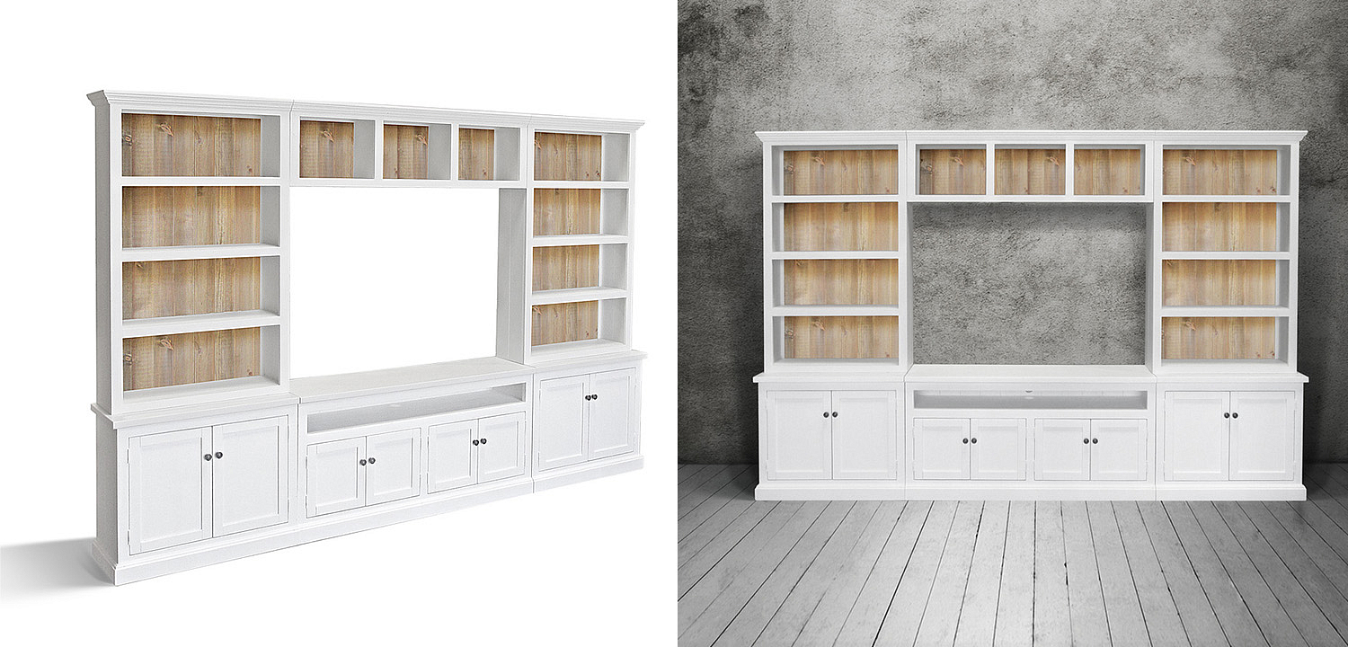 Шкаф-стеллаж Rachele Provence HARMONIE Glacier White Шкаф-стеллаж Rachele Provence HARMONIE Glacier White - Loft-Concept в Костроме