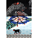 Большой Трехместный Диван с цветным принтом Qalakabusha Large Sofa варинант исполнения - 7 | Loft Concept в Костроме