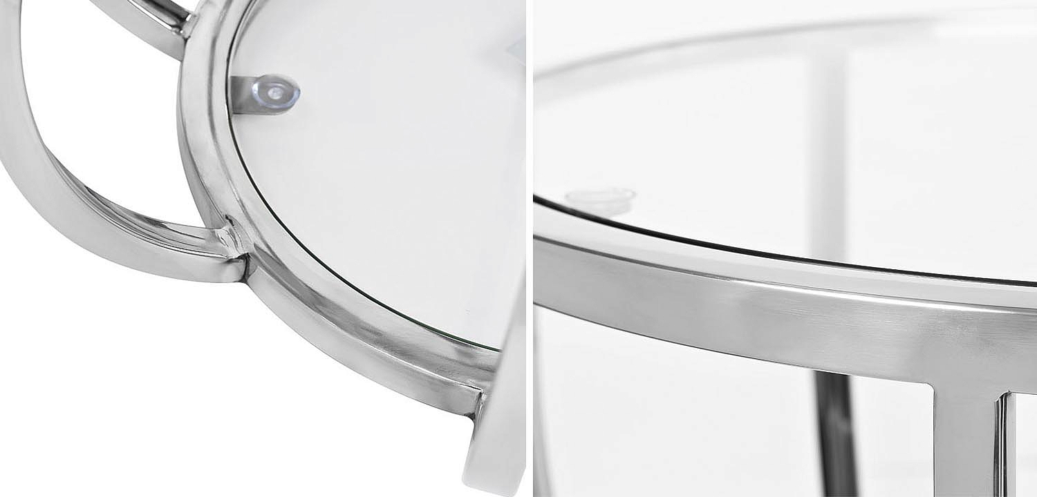 Приставной стол Fedric Side Table silver Приставной стол Fedric Side Table silver - Loft-Concept в Костроме