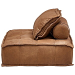 Модульное коричневое кожаное кресло Caron Leather Armchair варинант исполнения - 4 | Loft Concept в Костроме