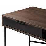 Стол рабочий в стиле лофт с ящиком и нишей для хранения Urban Style Space 2 варинант исполнения - 2 | Loft Concept в Костроме