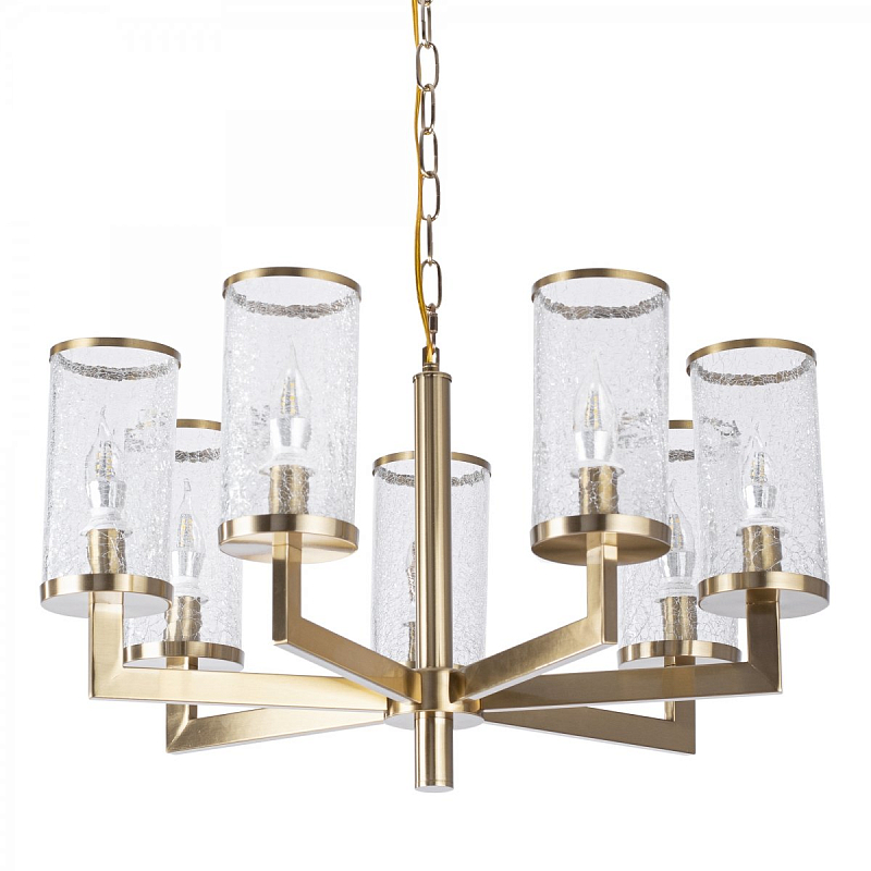Kelly Wearstler LIAISON ONE-TIER Chandelier 7 Латунь Прозрачное Стекло в Костроме | Loft Concept 