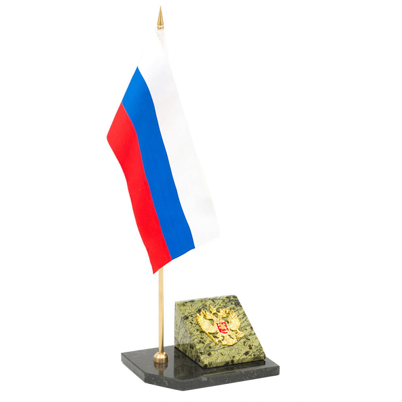 Флагшток с гербом России из натурального камня змеевик Stone Flagpole Змеевик Флагшток с гербом России из натурального камня змеевик Stone Flagpole Змеевик в Костроме | Loft Concept