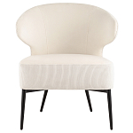 Современное мягкое кресло на металлических ножках Rakush Milk варинант исполнения - 2 | Loft Concept в Костроме