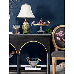 Чаша из прозрачного стекла с фигурками разноцветных попугаев на ободке 38 Eden Garden варинант исполнения - 5 | Loft Concept в Костроме