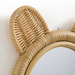 Зеркало из ротанга в форме головы медведя Wicrer Furniture варинант исполнения - 3 | Loft Concept в Костроме