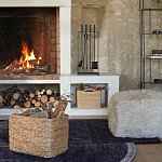 Пуф из шерсти Berthe Fluffy Pouf варинант исполнения - 3 | Loft Concept в Костроме