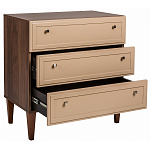 Комод бежевый из массива бука с 3-мя ящиками Wenge Light варинант исполнения - 3 | Loft Concept в Костроме