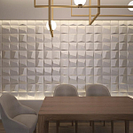 Гипсовая 3D панель с принтографией PM-26 варинант исполнения - 1 | Loft Concept в Костроме