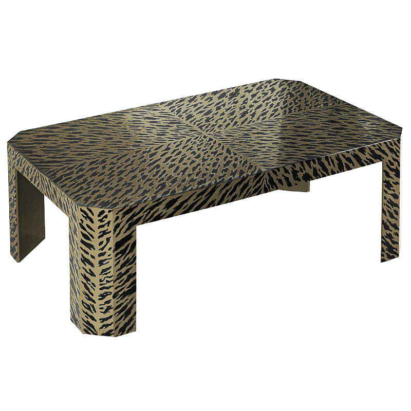 Дизайнерский кофейный стол с рисунком леопард Neytiri Beige Leopard Черный Серо-бежевый Дизайнерский кофейный стол с рисунком леопард Neytiri Beige Leopard Черный Серо-бежевый в Костроме | Loft Concept