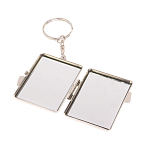 Зеркало брелок складное двухстороннее из натурального камня Оникс Silver Stone Mirrors варинант исполнения - 3 | Loft Concept в Костроме