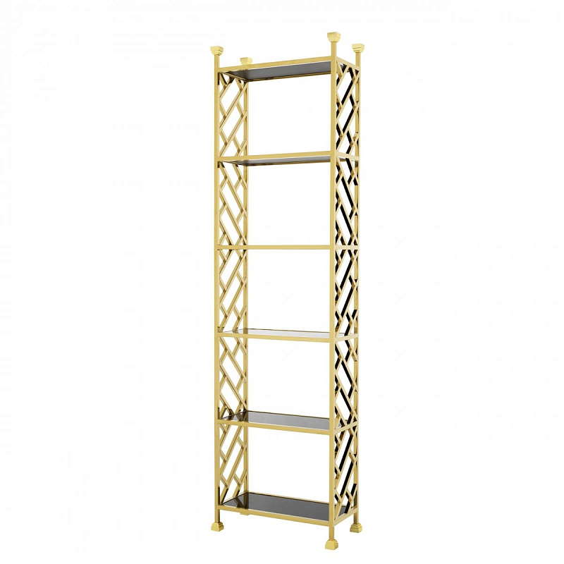 Стеллаж Eichholtz Cabinet Skyler Глянцевое золото Черный Стеллаж Eichholtz Cabinet Skyler Глянцевое золото Черный в Костроме | Loft Concept