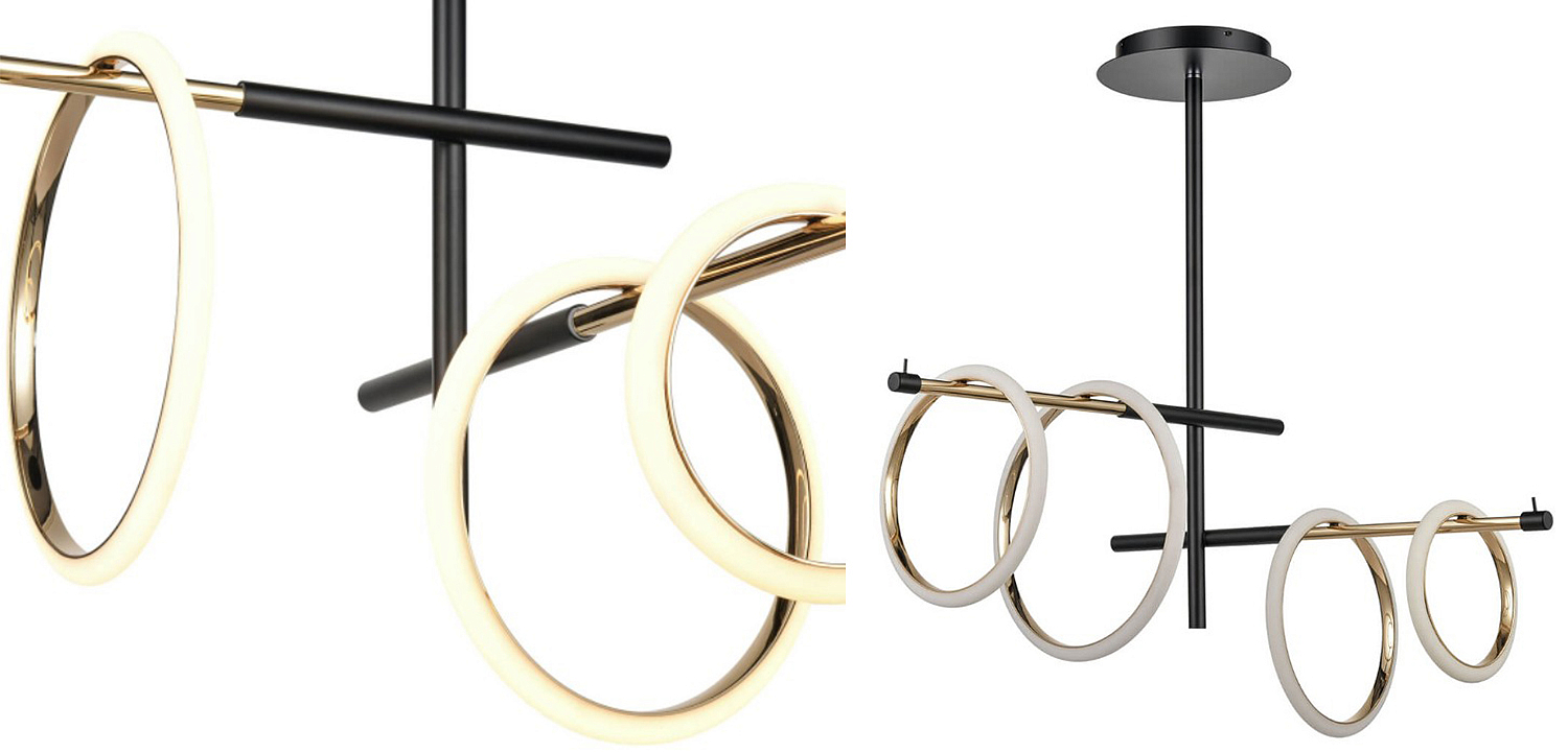 Люстра Jessenia Rings Chandelier 4 Люстра Jessenia Rings Chandelier 4 - Loft-Concept в Костроме