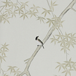 Обои ручная роспись Summer Night Blossom Colourway SC-122 on Bleached white dyed silk варинант исполнения - 1 | Loft Concept в Костроме