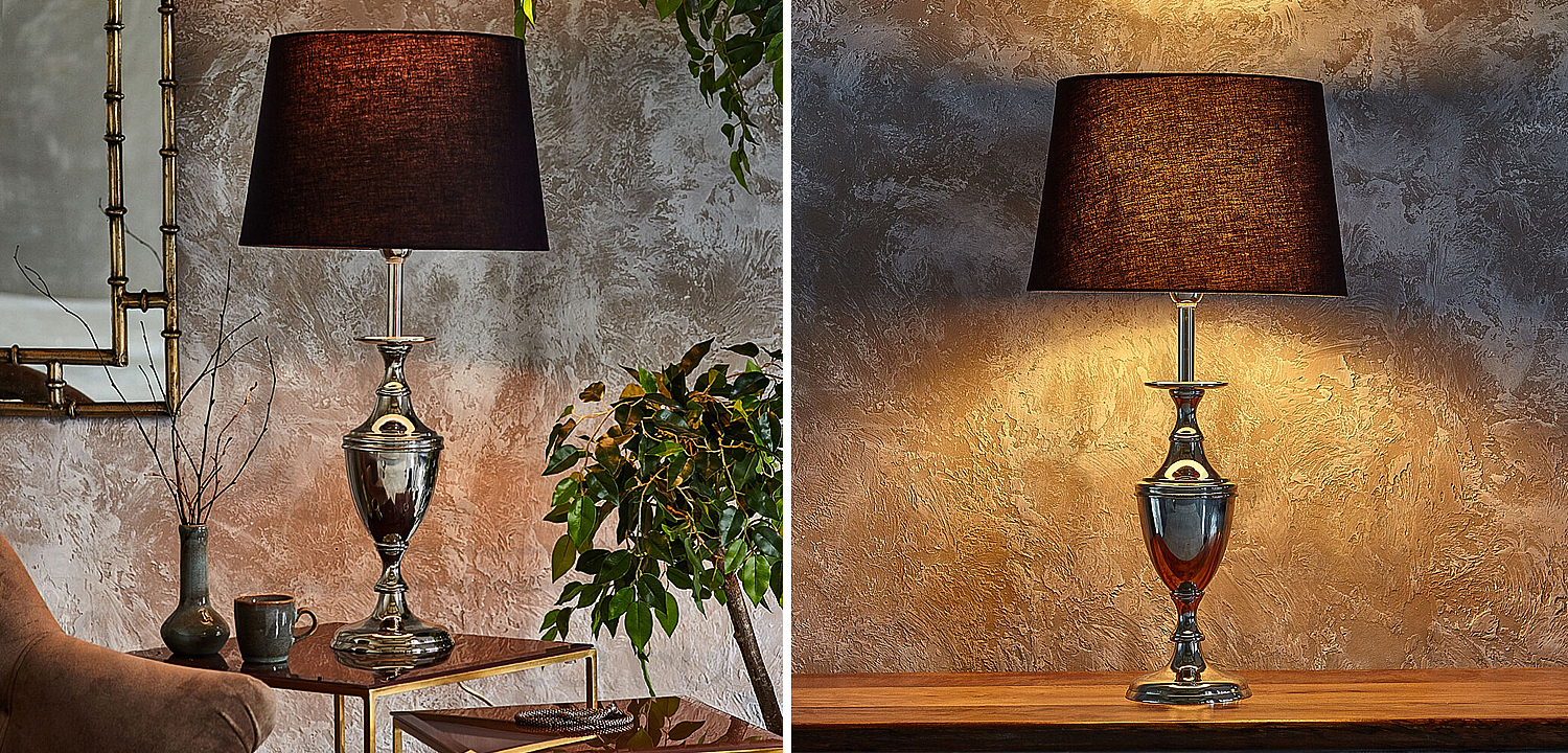 Настольная лампа с абажуром Blake Lampshade Table Lamp Настольная лампа с абажуром Blake Lampshade Table Lamp - Loft-Concept в Костроме