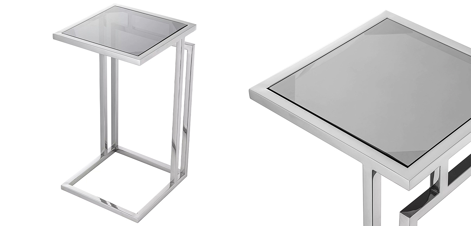Приставной стол Eichholtz Side Table Marcus Chrome Приставной стол Eichholtz Side Table Marcus Chrome - Loft-Concept в Костроме