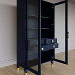 Дизайнерский шкаф витрина Elsa Dreams Blue с 4-мя ящиками варинант исполнения - 7 | Loft Concept в Костроме