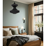 Подвесной вязаный черный светильник «Моника» варинант исполнения - 4 | Loft Concept в Костроме