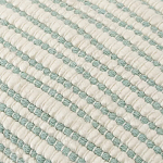 Чехол на подушку мятного цвета с бахромой и объемным узором Ethnic mix варинант исполнения - 2 | Loft Concept в Костроме