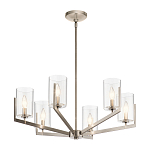 Люстра с 6-ю прозрачными цилиндрическими плафонами Kichler варинант исполнения - 10 | Loft Concept в Костроме