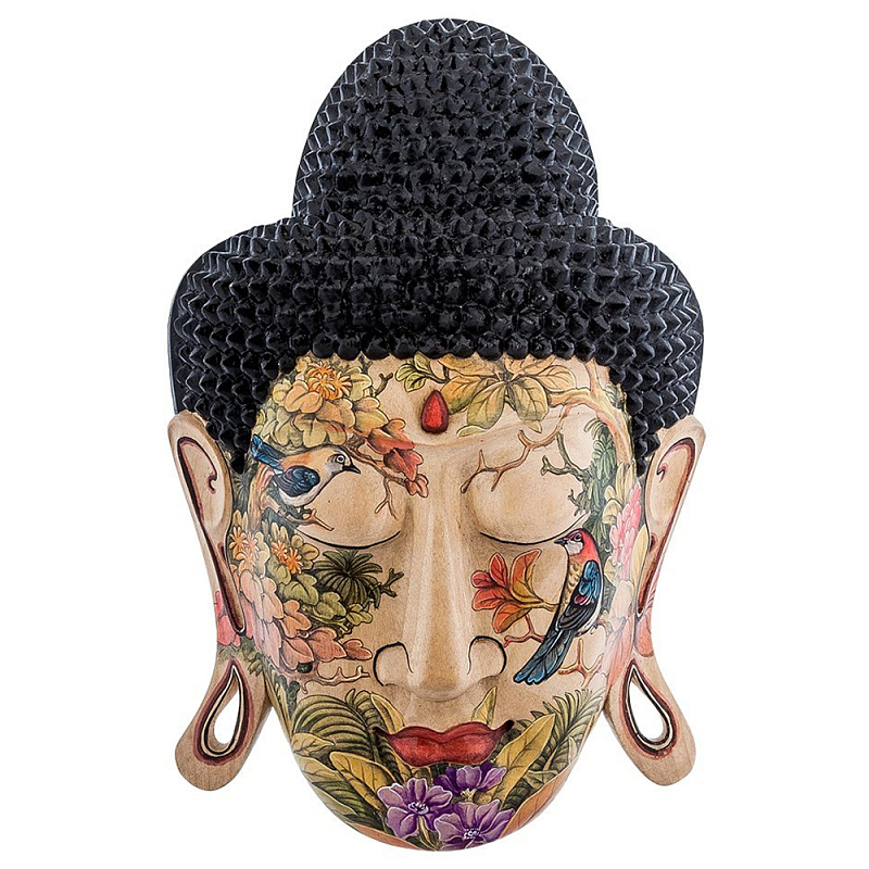 Маска ручной работы деревянная расписная Balinese Mask Мульти Маска ручной работы деревянная расписная Balinese Mask Мульти в Костроме | Loft Concept