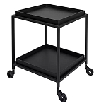 Тумба чёрная на колёсах Cabinet on Wheels варинант исполнения - 2 | Loft Concept в Костроме