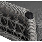 Диван двухместный уличный темно-серый Street Bliss варинант исполнения - 2 | Loft Concept в Костроме