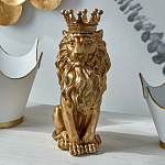 Статуэтка лев с детализированной гривой и изящной короной Lion Crown  варинант исполнения - 4 | Loft Concept в Костроме