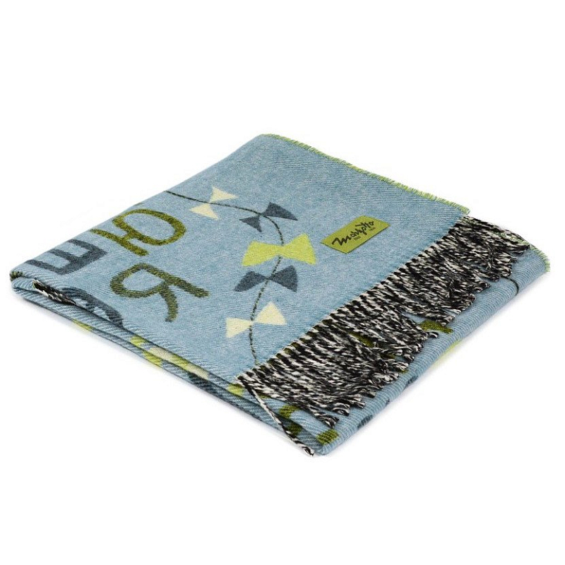 Плед ALP 1 Marzotto Серо-голубой в Костроме | Loft Concept 