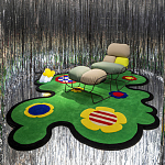 Дизайнерский ковер с цветами Poltronova Tappeto Prato Rug варинант исполнения - 3 | Loft Concept в Костроме