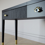 Туалетный стол - Трельяж Elsa Dreams Black 120 см варинант исполнения - 3 | Loft Concept в Костроме