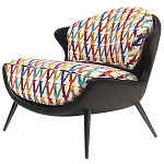 Кресло с цветным принтом Colorful Print Armchair варинант исполнения - 1 | Loft Concept в Костроме