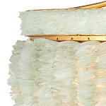 Подвесной светильник с каскадом из стеклянных декоративных элементов на золотом каркасе Shining Sea Glass варинант исполнения - 1 | Loft Concept в Костроме