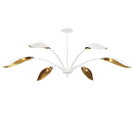 Люстра белая с плафонами в виде лепестков Delicate Flower варинант исполнения - 4 | Loft Concept в Костроме