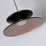 Бра черного цвета с двойным абажуром в форме конусов Obsidian Touch варинант исполнения - 2 | Loft Concept в Костроме