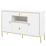 Консоль белая с двумя дверцами и ящиками Antique Order варинант исполнения - 1 | Loft Concept в Костроме