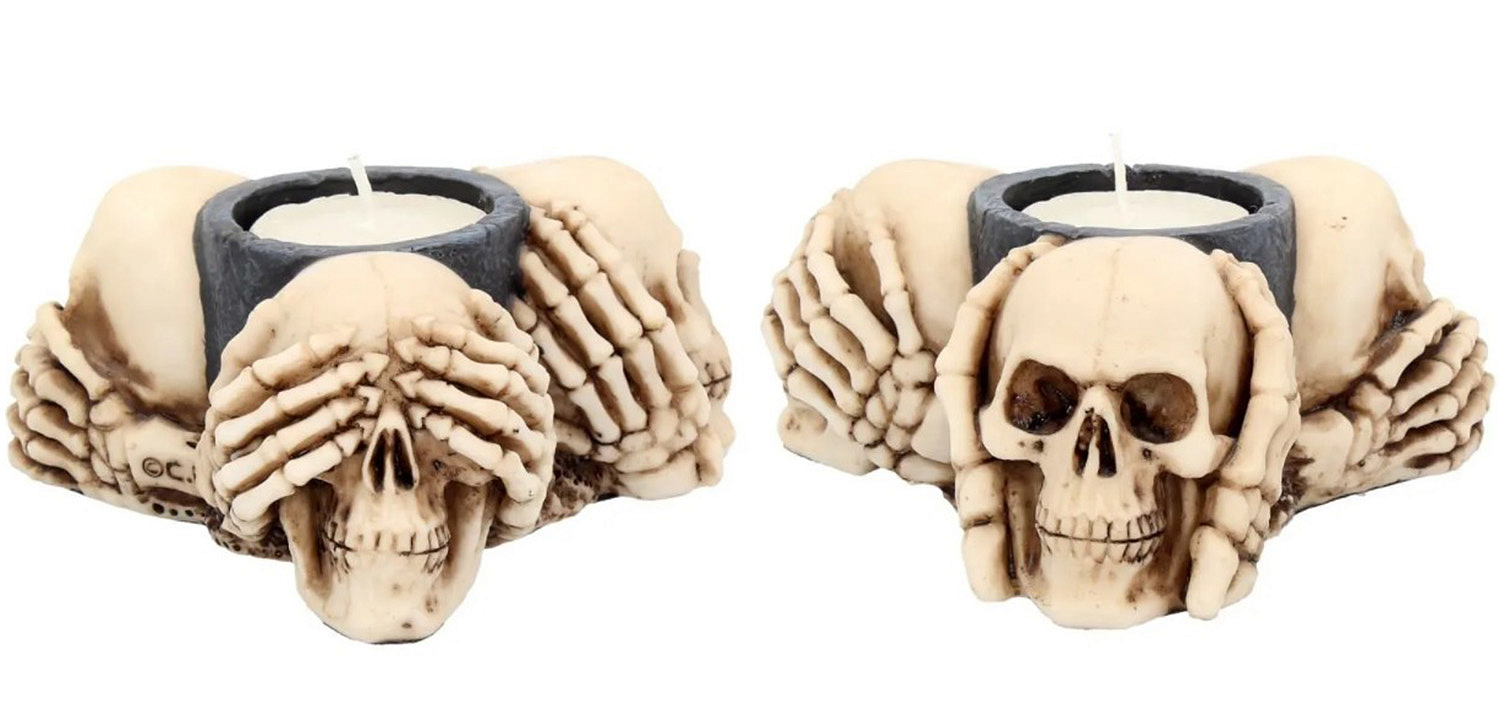 Подсвечник Three Wise Skulls Подсвечник Three Wise Skulls - Loft-Concept в Костроме